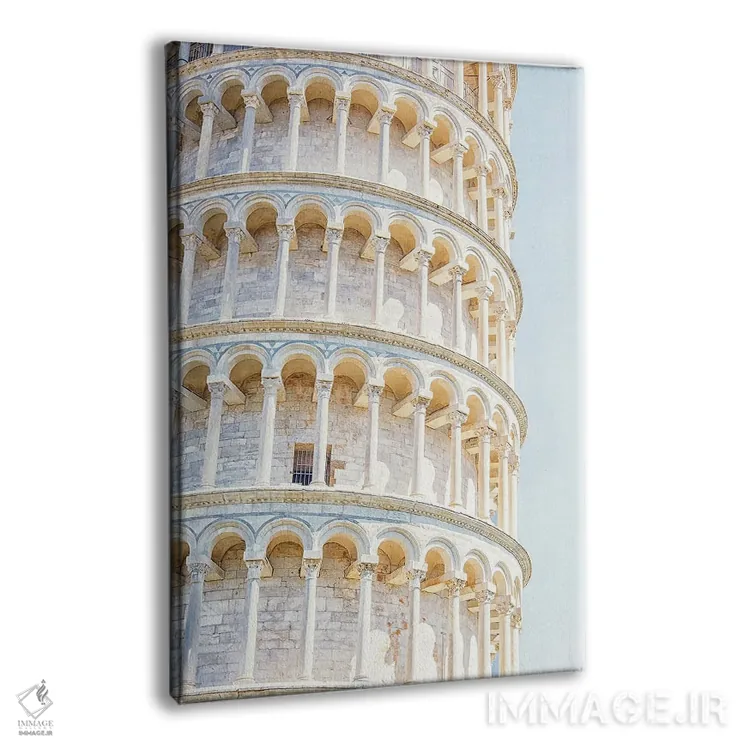 تابلو دکوراتیو معماری پیزا اثر مانجیک پیکچرز - نمای پرسپکتیو محصول