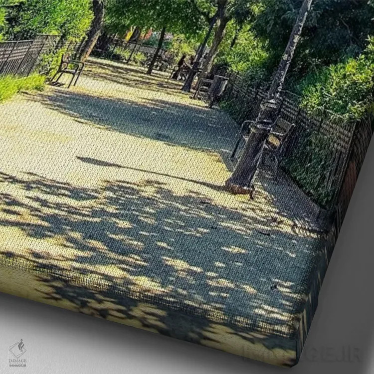 تابلو دکوراتیو شگفتی بارسلونا اثر مانجیک پیکچرز - نمای نزدیک بافت بوم