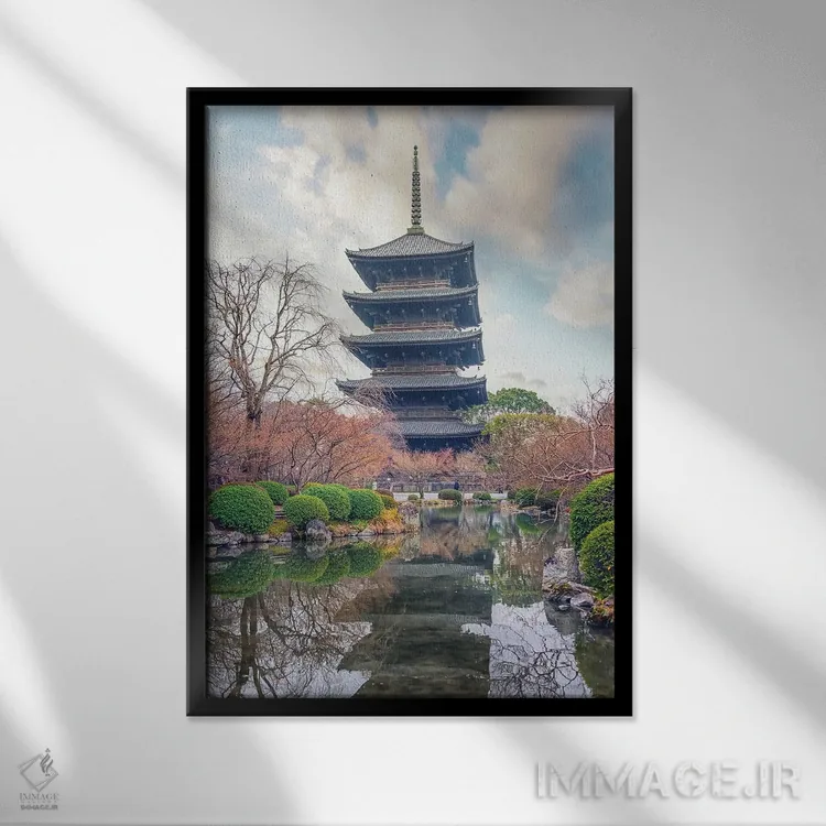 تابلو دکوراتیو تو-جی اثر مانجیک پیکچرز - نمای قابدار مشکی