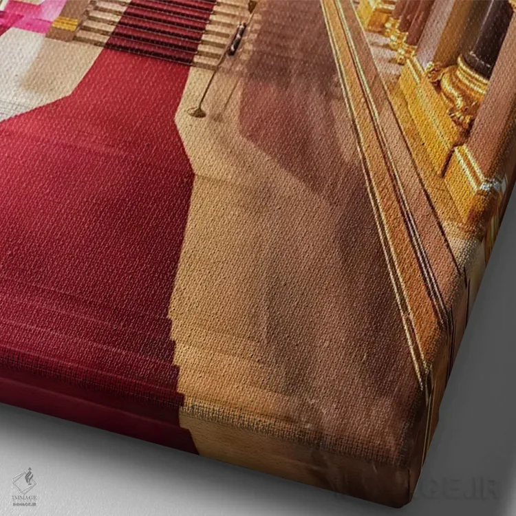 تابلو دکوراتیو معماری پارلمان مجارستان اثر مانجیک پیکچرز - نمای نزدیک بافت بوم