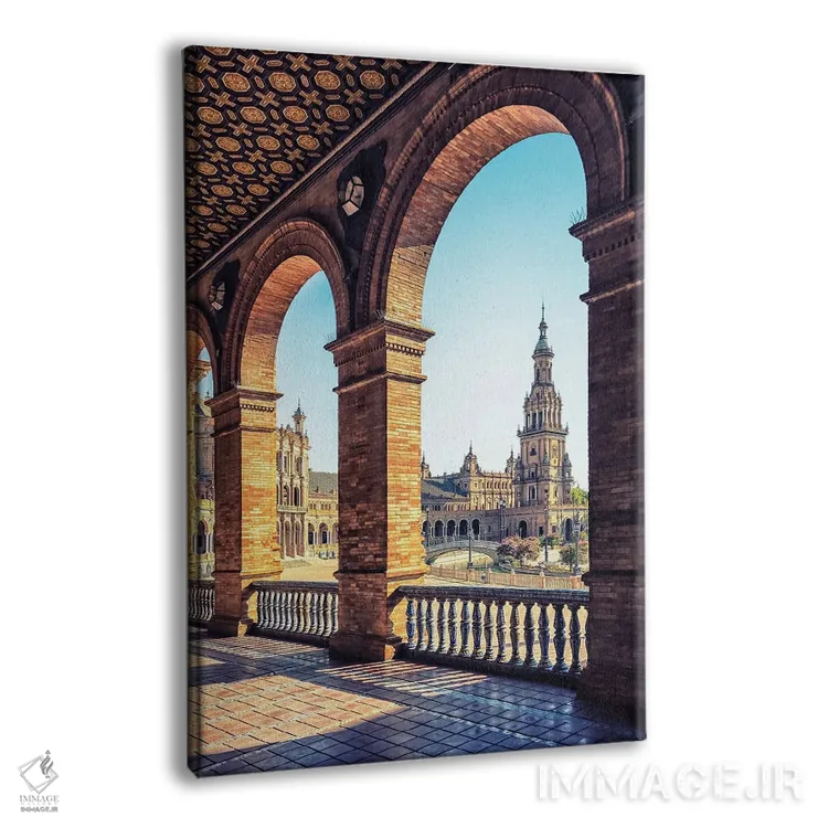 تابلو دکوراتیو نما و چشم انداز شهر سویا اثر مانجیک پیکچرز - نمای پرسپکتیو محصول