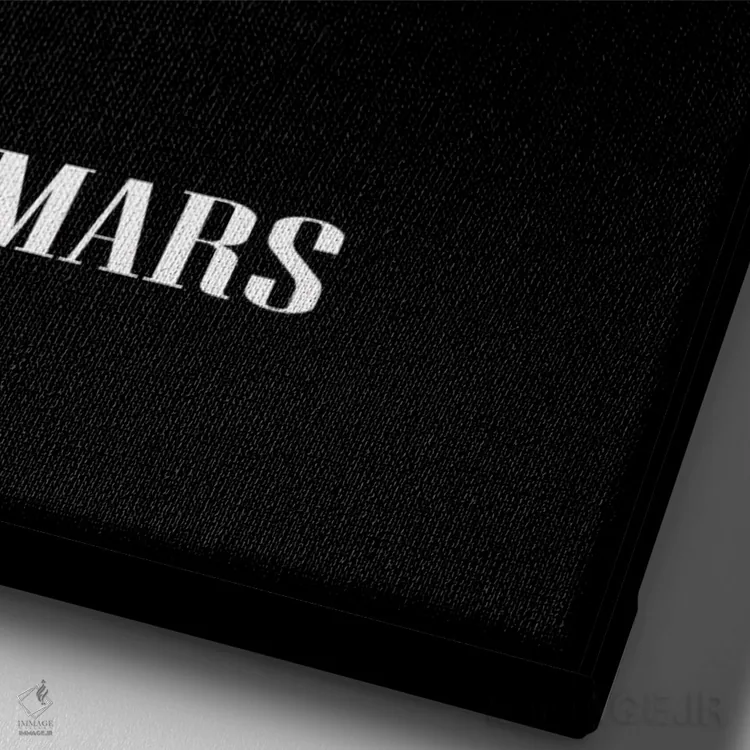 تابلو دکوراتیو مریخ اثر مانجیک پیکچرز - نمای نزدیک بافت بوم