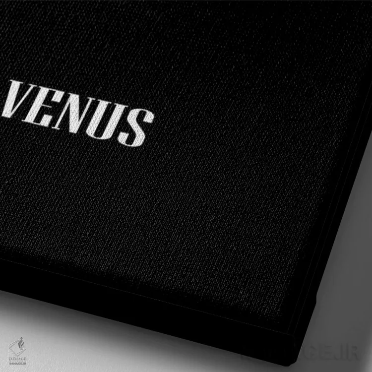 تابلو دکوراتیو زهره اثر مانجیک پیکچرز - نمای نزدیک بافت بوم