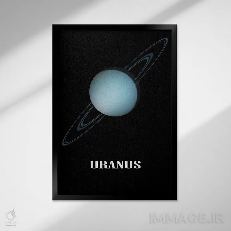 تابلو دکوراتیو اورانوس اثر مانجیک پیکچرز - نمای قابدار مشکی
