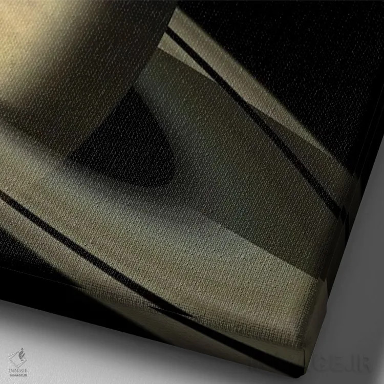 تابلو دکوراتیو سیاره زحل اثر مانجیک پیکچرز - نمای نزدیک بافت بوم