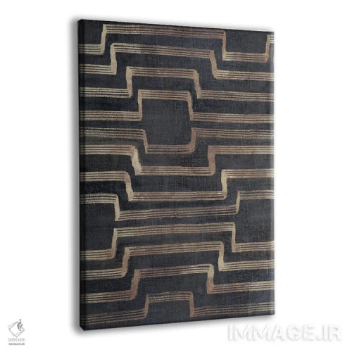 تابلو انتزاعی سمفونی طلایی در حرکت ۲ اثر اما پیل - نمای پرسپکتیو محصول