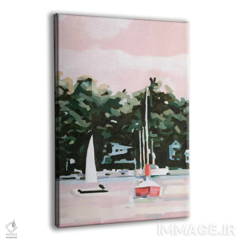 تابلو دکوراتیو عصرگاه دریاچه ۲ اثر اما اسکاروی - نمای پرسپکتیو محصول