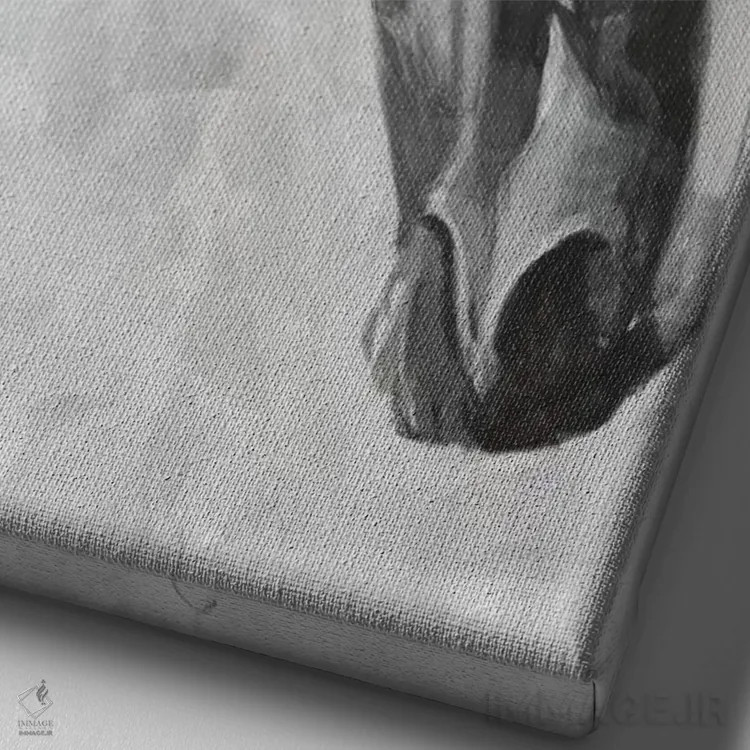 تابلو مدرن کوالو ۱ اثر اما اسکاروی - نمای نزدیک بافت بوم