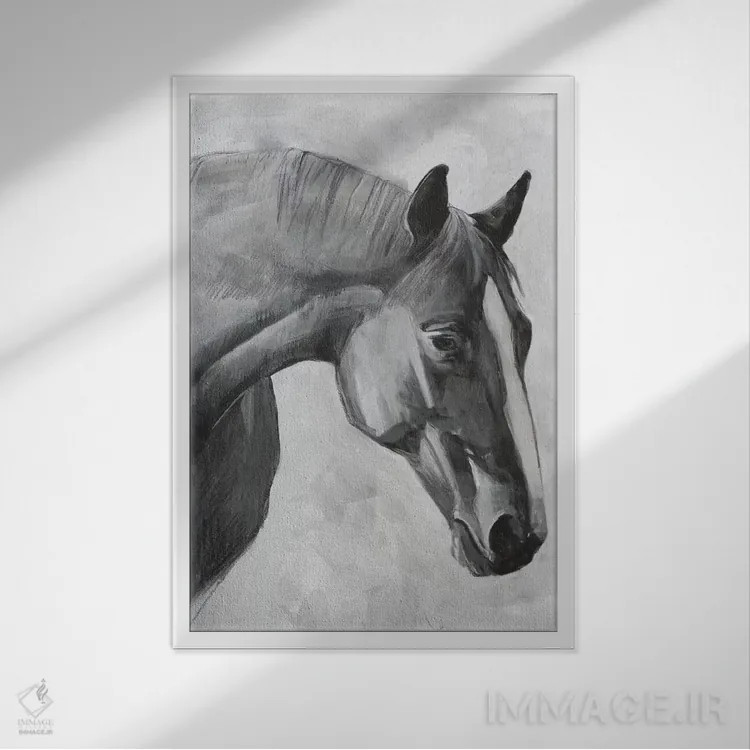 تابلو مدرن کوالو ۱ اثر اما اسکاروی - نمای قابدار سفید