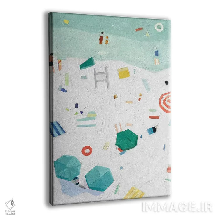 تابلو دکوراتیو چشم انداز ساحل ۱ اثر اما اسکاروی - نمای پرسپکتیو محصول