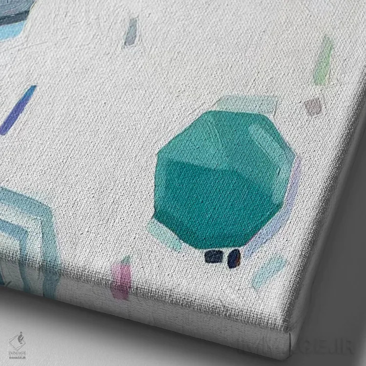 تابلو دکوراتیو چشم انداز ساحل ۲ اثر اما اسکاروی - نمای نزدیک بافت بوم