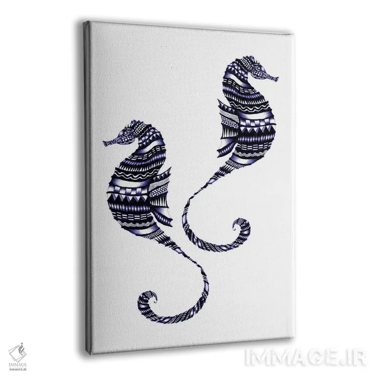 تابلو دکوراتیو تاخت وتاز زیر آب اثر الا مازور - نمای پرسپکتیو محصول