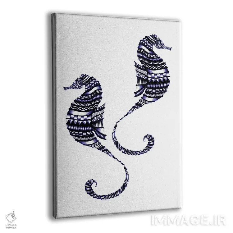 تابلو دکوراتیو تاخت وتاز زیر آب اثر الا مازور - نمای پرسپکتیو محصول