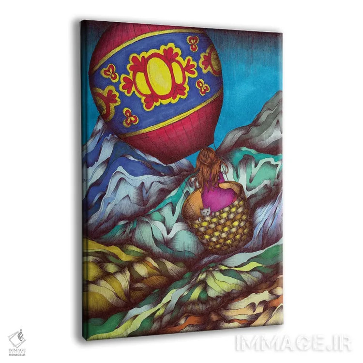 تابلو دکوراتیو سفر انفرادی اثر الا مازور - نمای پرسپکتیو محصول