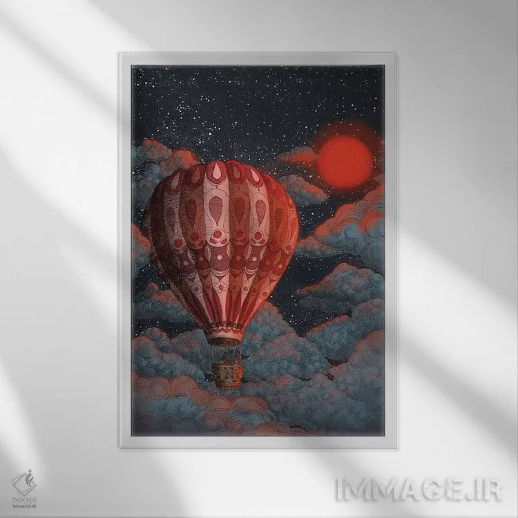 تابلو دکوراتیو ماجراجویی در انتظار است اثر الا مازور - نمای قابدار سفید