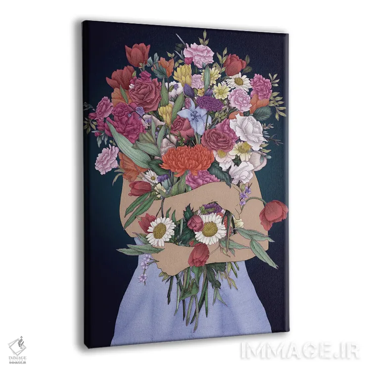 تابلو دکوراتیو چیدن یک باغ اثر الا مازور - نمای پرسپکتیو محصول