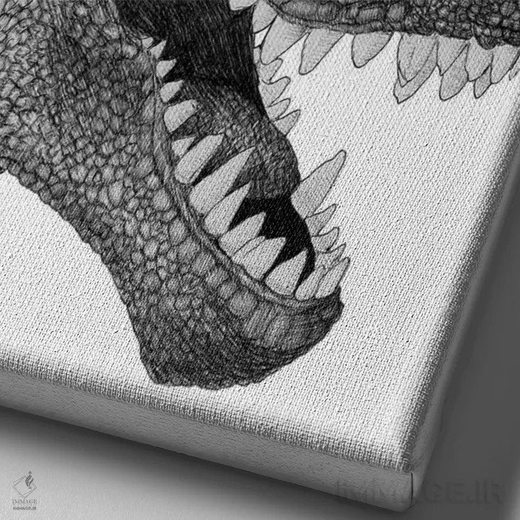 تابلو دکوراتیو سانتا-سوروس رکس اثر الا مازور - نمای نزدیک بافت بوم