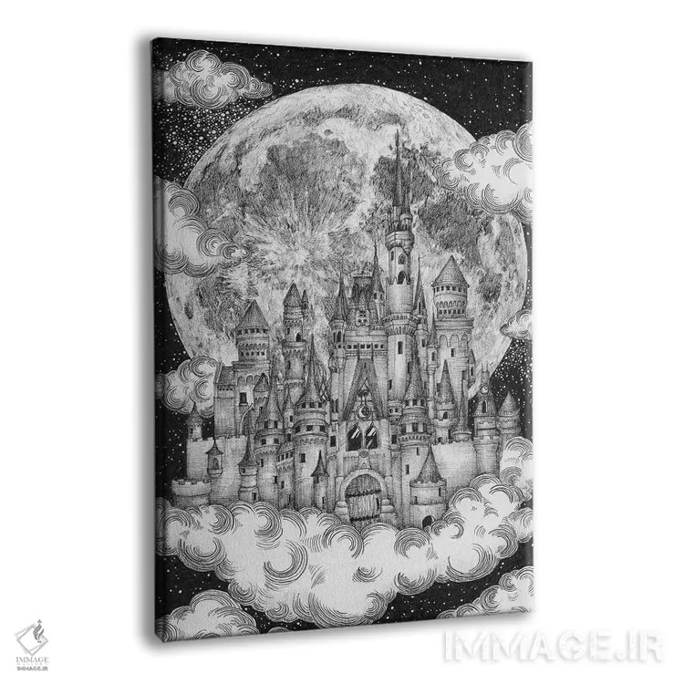 تابلو دکوراتیو پادشاهی جادویی ماه اثر الا مازور - نمای پرسپکتیو محصول