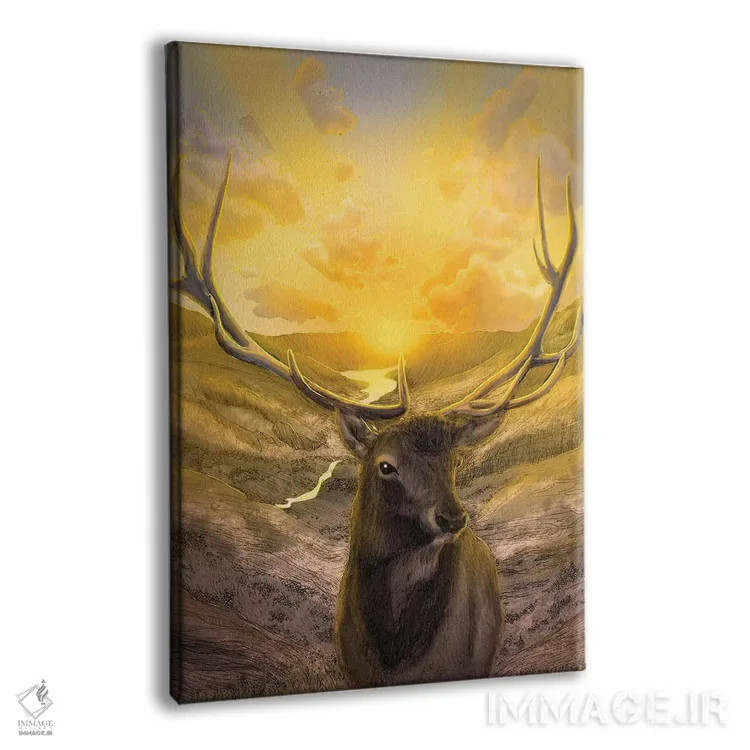 تابلو دکوراتیو با خورشید برخیز اثر الا مازور - نمای پرسپکتیو محصول