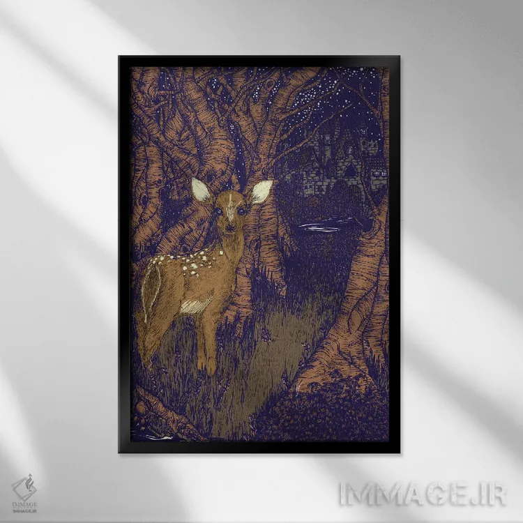 تابلو دکوراتیو راه درازی برای دویدن دارم اثر الا مازور - نمای قابدار مشکی