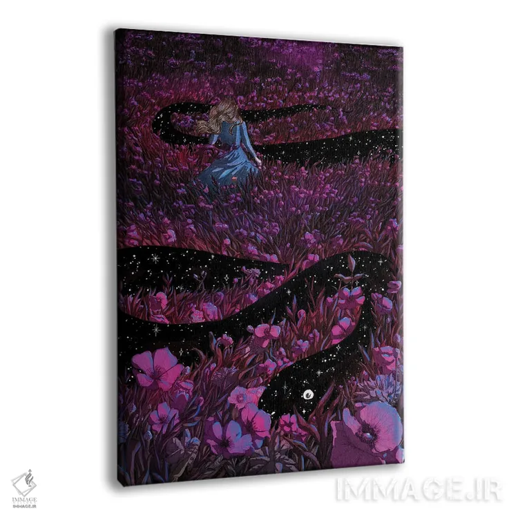 تابلو دکوراتیو مار باغ معمولی اثر الا مازور - نمای پرسپکتیو محصول