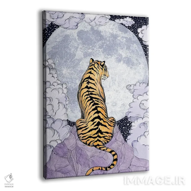 تابلو دکوراتیو ماه ببر اثر الا مازور - نمای پرسپکتیو محصول
