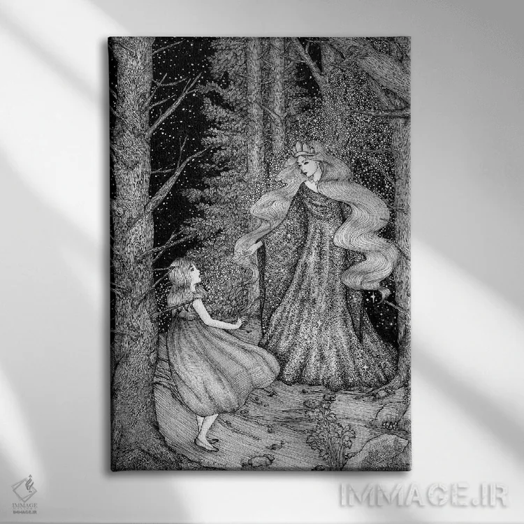 تابلو دکوراتیو میهمان ستاره اثر الا مازور - نمای روبهرو روی دیوار