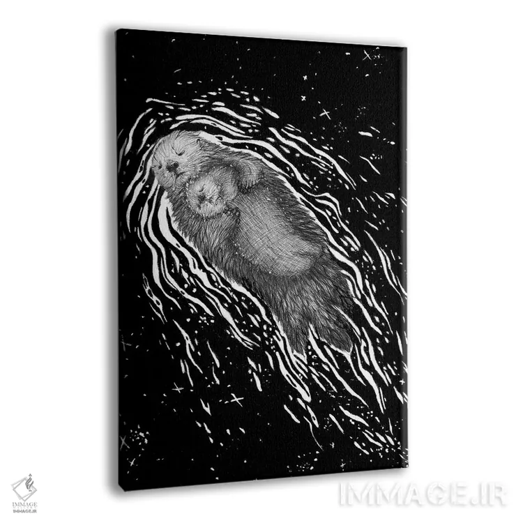 تابلو دکوراتیو خواب های شیرین سمور کوچولو اثر الا مازور - نمای پرسپکتیو محصول