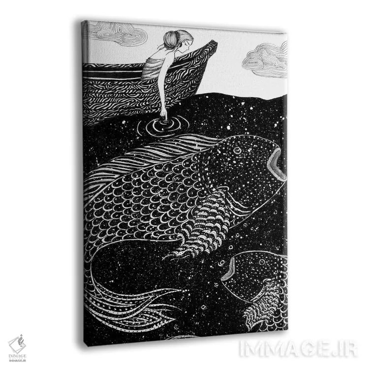 تابلو دکوراتیو چراغ های درخشان دریا اثر الا مازور - نمای پرسپکتیو محصول