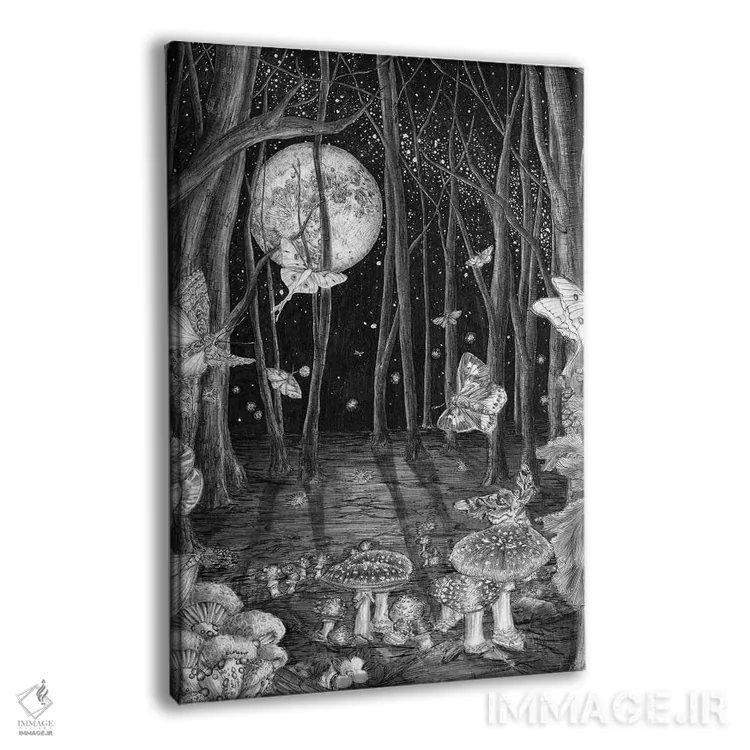 تابلو دکوراتیو جادوی نیمه شب اثر الا مازور - نمای پرسپکتیو محصول