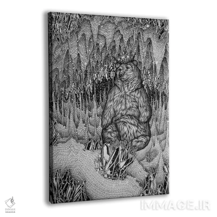 تابلو دکوراتیو غار شاه خرس اثر الا مازور - نمای پرسپکتیو محصول