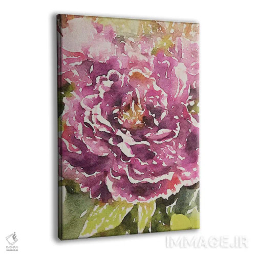 تابلو دکوراتیو شکوفه های بنفش اثر امیلی ناواس - نمای پرسپکتیو محصول