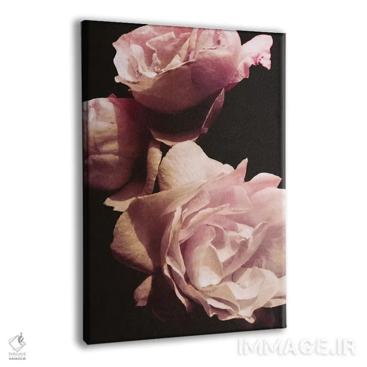 تابلو دکوراتیو دسته گل تنها II اثر امیلی ناواس - نمای پرسپکتیو محصول