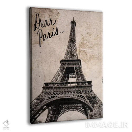 تابلو دکوراتیو پاریس عزیز اثر امیلی ناواس - نمای پرسپکتیو محصول