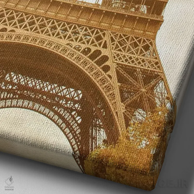 تابلو دکوراتیو پاریس، دوستت دارم اثر امیلی ناواس - نمای نزدیک بافت بوم