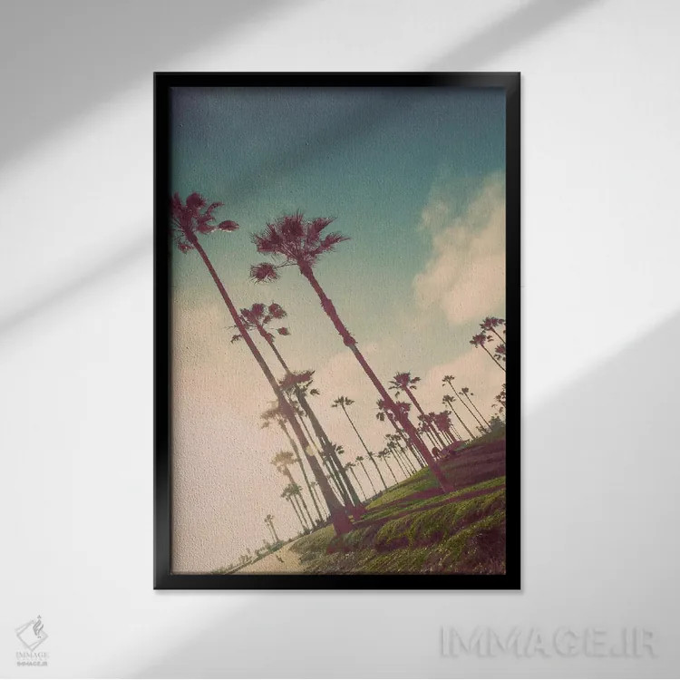 تابلو دکوراتیو تفریح ساحل ونیز اثر امیلی ناواس - نمای قابدار مشکی