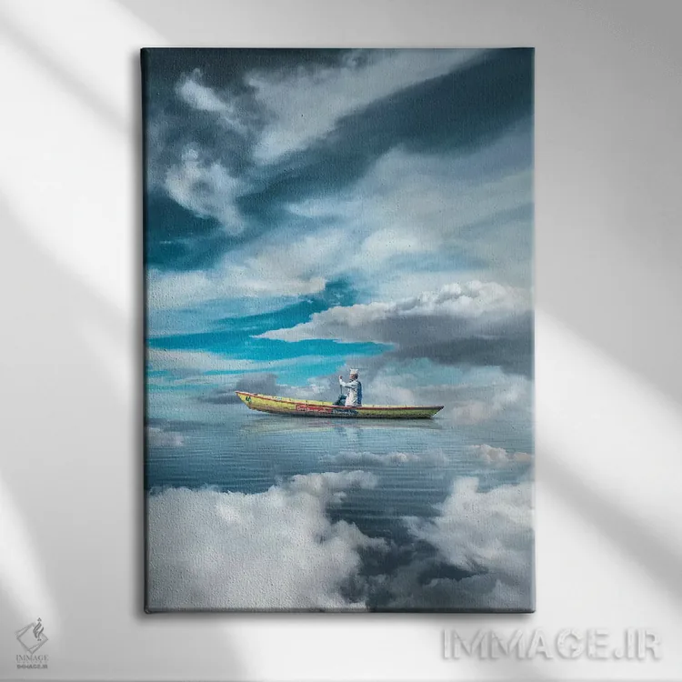 تابلو دکوراتیو نزدیک رسیدن اثر ای ان.پی اس - نمای روبهرو روی دیوار