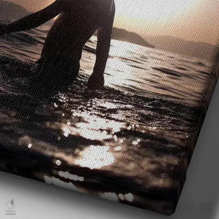 تابلو دکوراتیو ستارگان در حال سقوط اثر ای ان.پی اس - نمای نزدیک بافت بوم