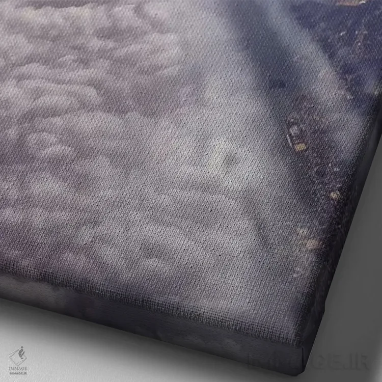 تابلو دکوراتیو ابرگرد اثر ای ان.پی اس - نمای نزدیک بافت بوم