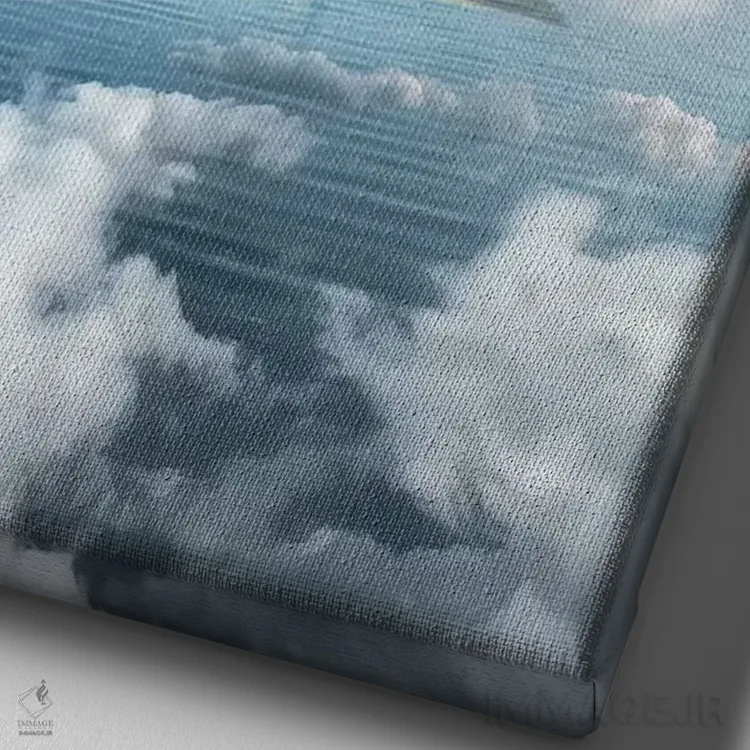 تابلو دکوراتیو نزدیک رسیدن اثر ای ان.پی اس - نمای نزدیک بافت بوم