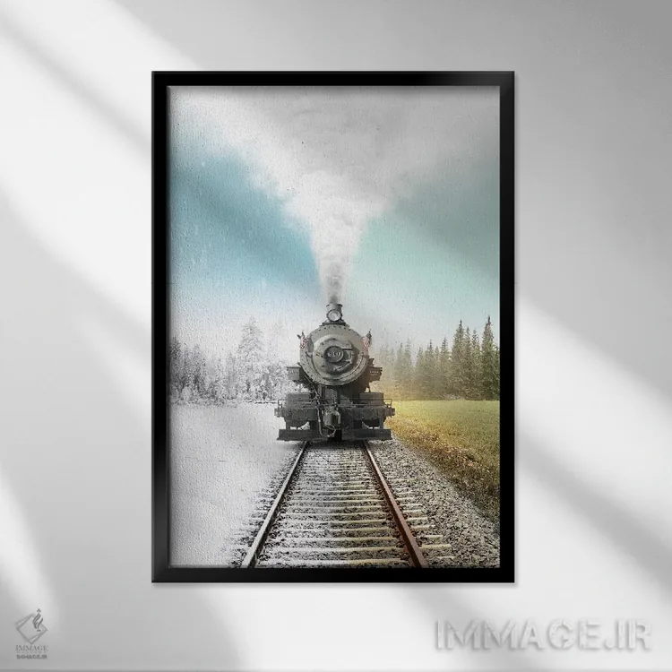 تابلو دکوراتیو این ایستگاه من است اثر ای ان.پی اس - نمای قابدار مشکی