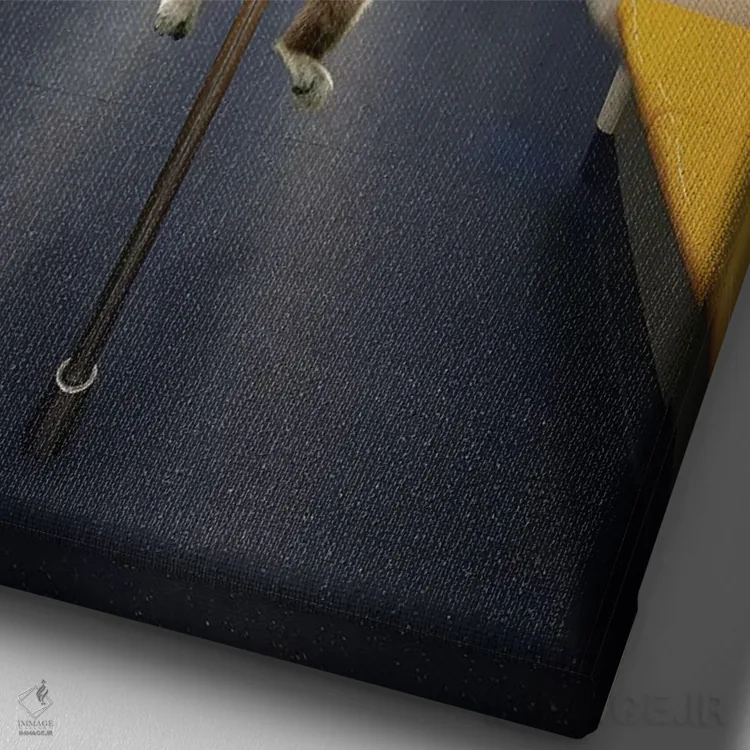 تابلو دکوراتیو سر زدن اثر ای ان.پی اس - نمای نزدیک بافت بوم