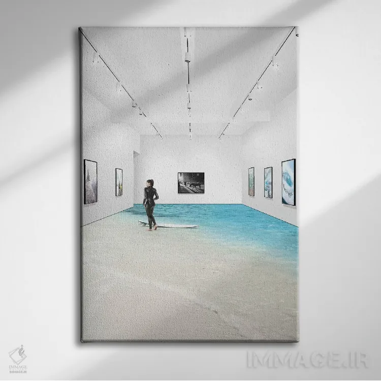 تابلو دکوراتیو پنج دقیقه استراحت اثر ای ان.پی اس - نمای روبهرو روی دیوار