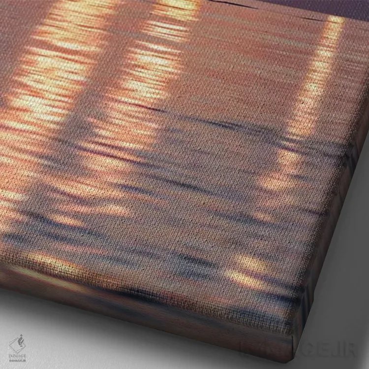 تابلو دکوراتیو رقص خورشیدی اثر ای ان.پی اس - نمای نزدیک بافت بوم