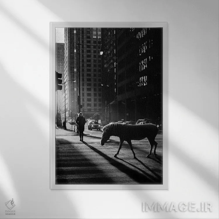 تابلو دکوراتیو مبدا اثر ای ان.پی اس - نمای قابدار سفید