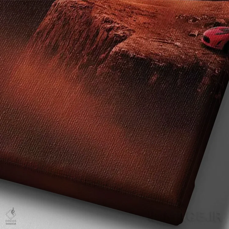 تابلو دکوراتیو مرد ستاره ای اثر ای ان.پی اس - نمای نزدیک بافت بوم