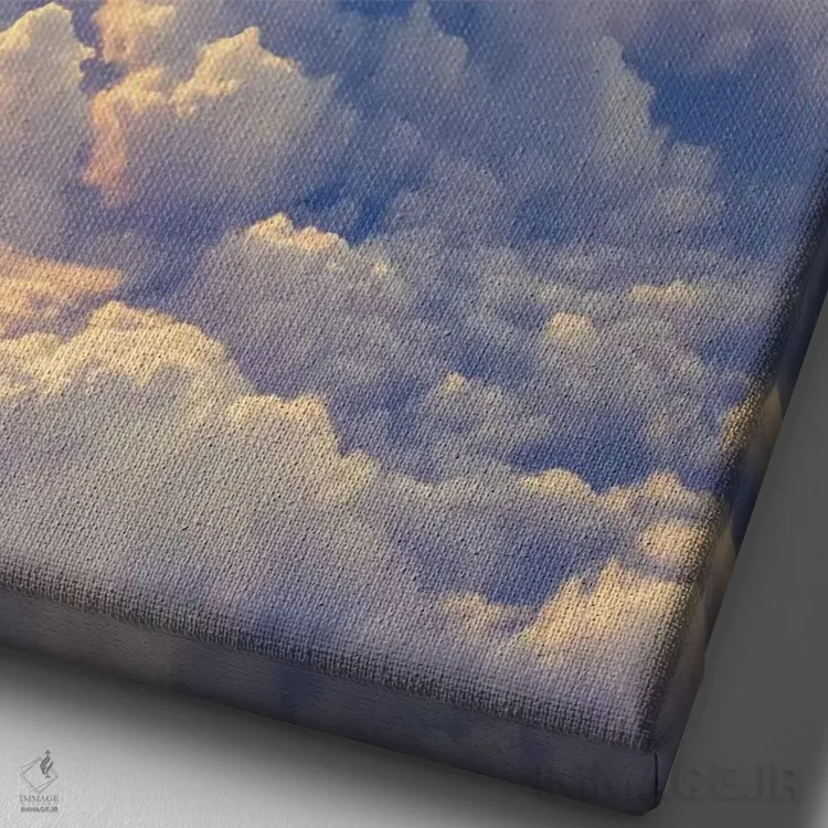 تابلو دکوراتیو همیشه آفتابی اثر ای ان.پی اس - نمای نزدیک بافت بوم