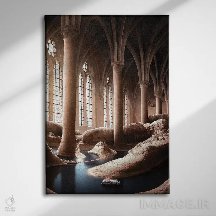 تابلو دکوراتیو هشتمین شگفتی اثر ای ان.پی اس - نمای روبهرو روی دیوار