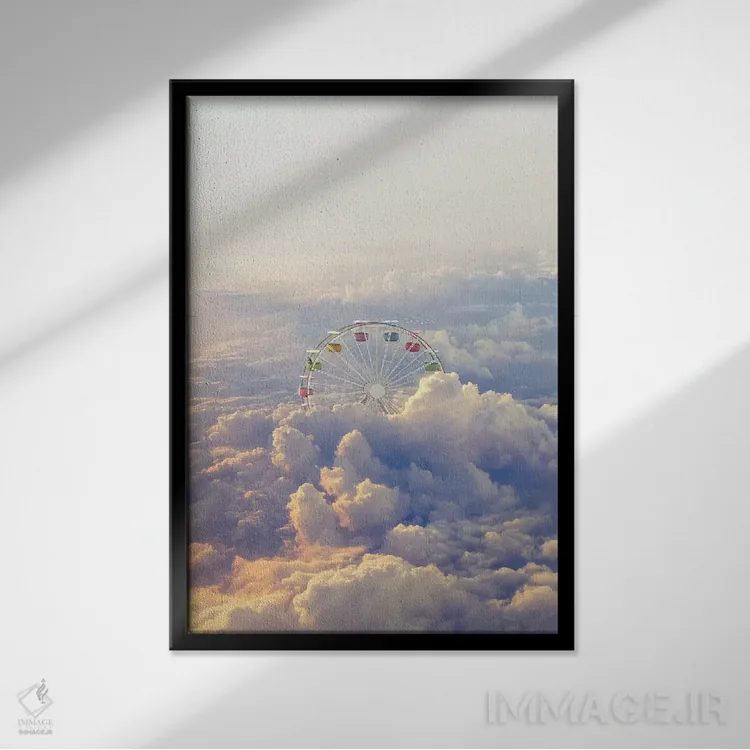 تابلو دکوراتیو همیشه آفتابی اثر ای ان.پی اس - نمای قابدار مشکی