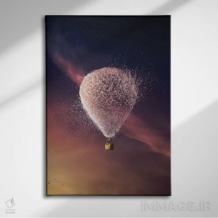 تابلو دکوراتیو سفر خوش اثر ای ان.پی اس - نمای روبهرو روی دیوار